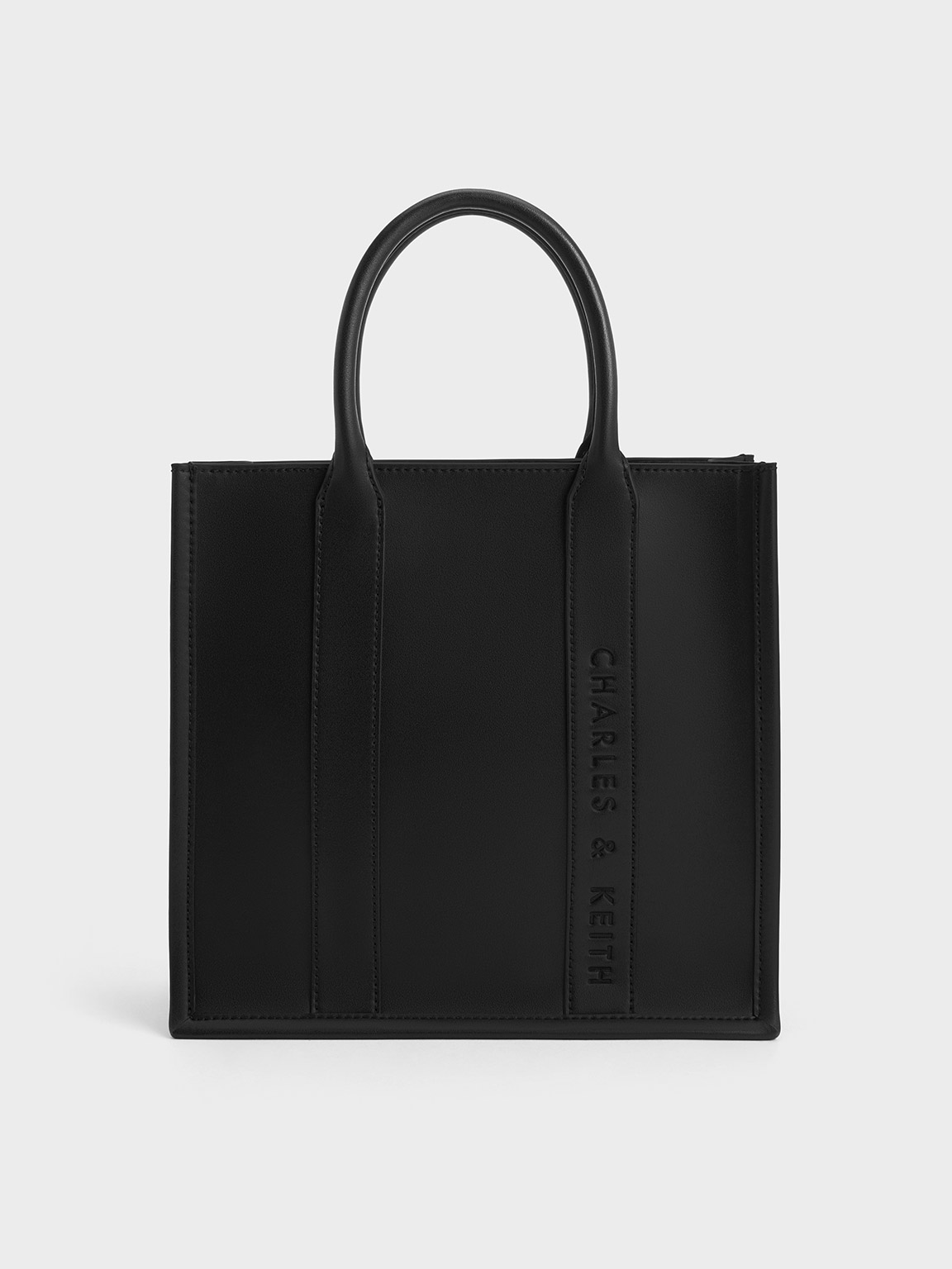 Shop Charles & Keith Clover Tote Bag In Noir