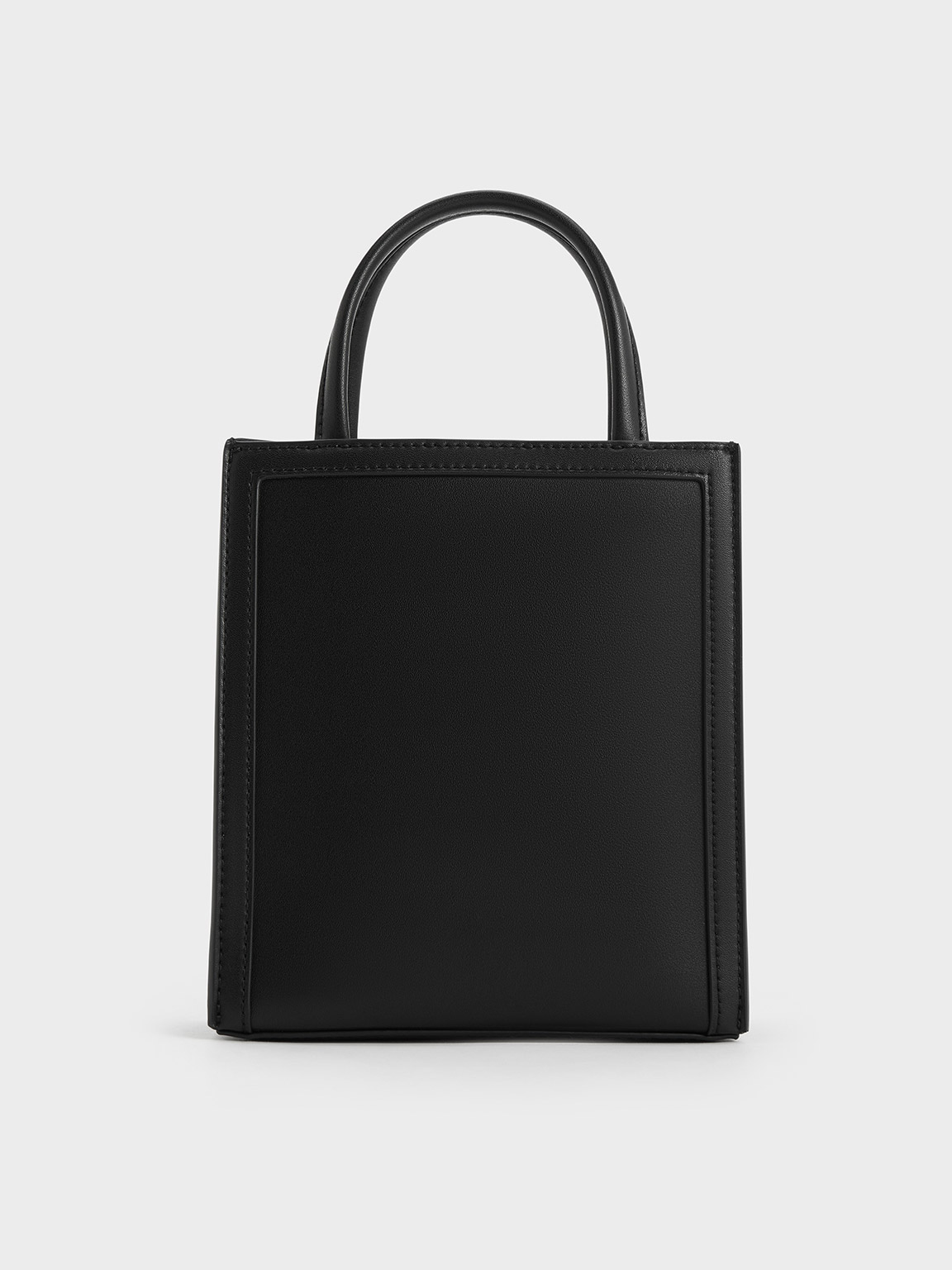 Charles and keith black tote bag online