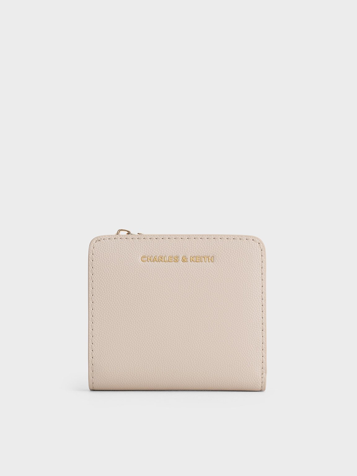 Oat Top Zip Small Wallet - CHARLES & KEITH MY