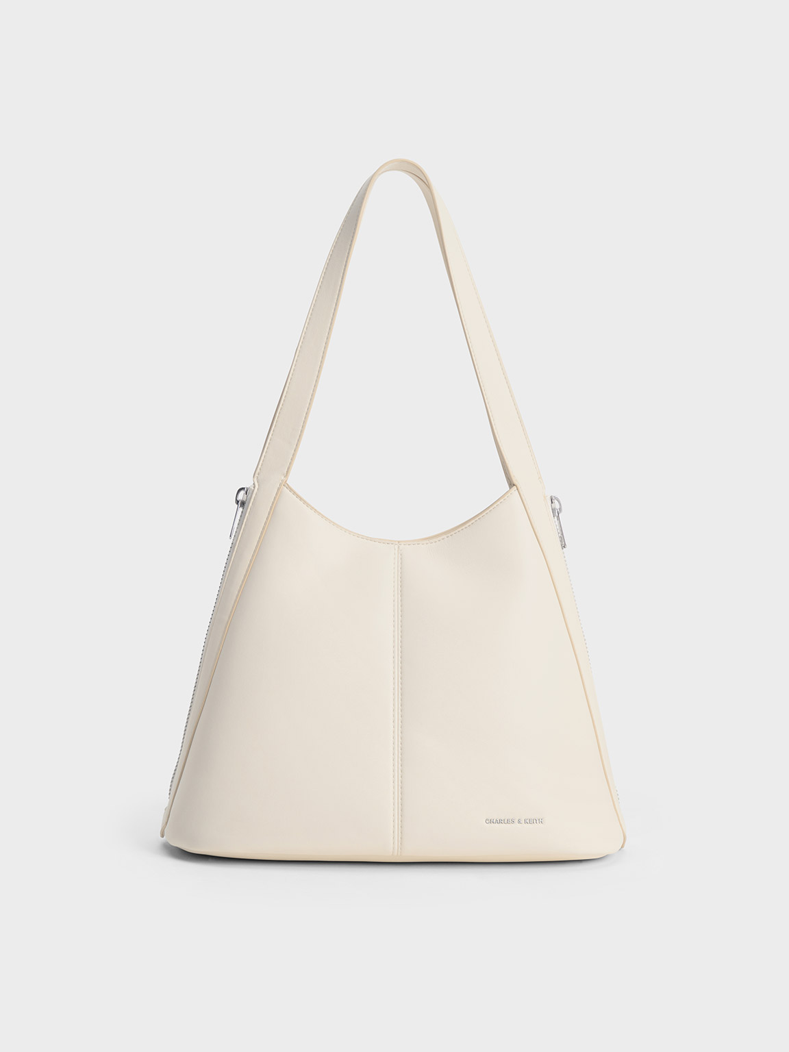 Cream Saskia Slouchy Tote Bag - CHARLES & KEITH AE