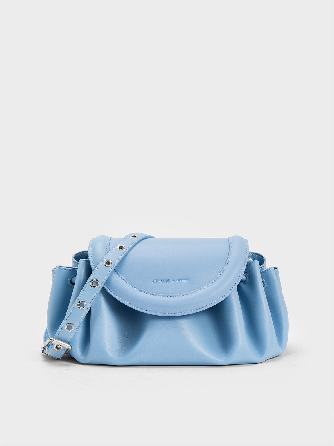 Light Blue Quilted Mini Wallet, CHARLES & KEITH