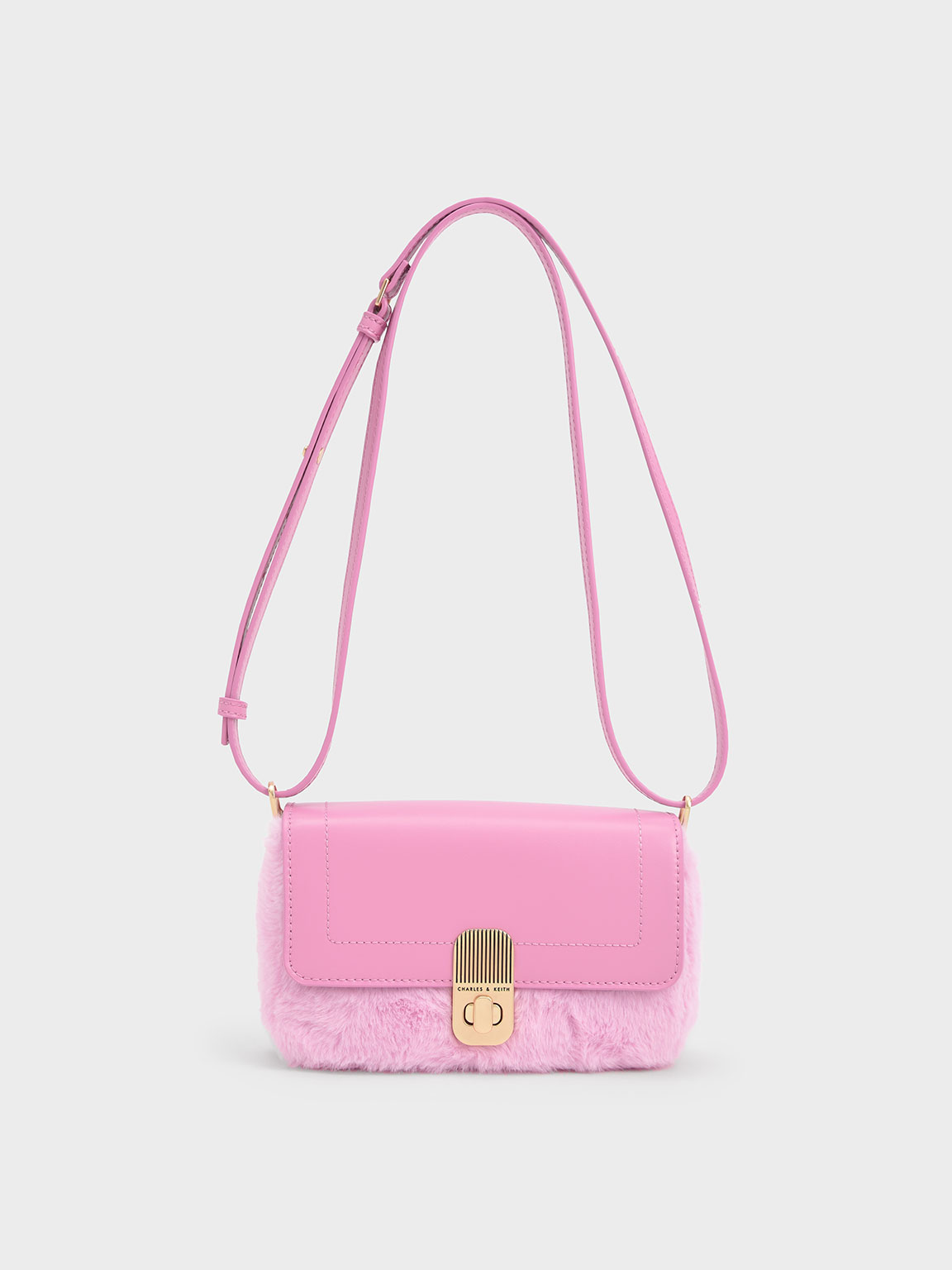 Y Pattern Clutch - Pink Front –