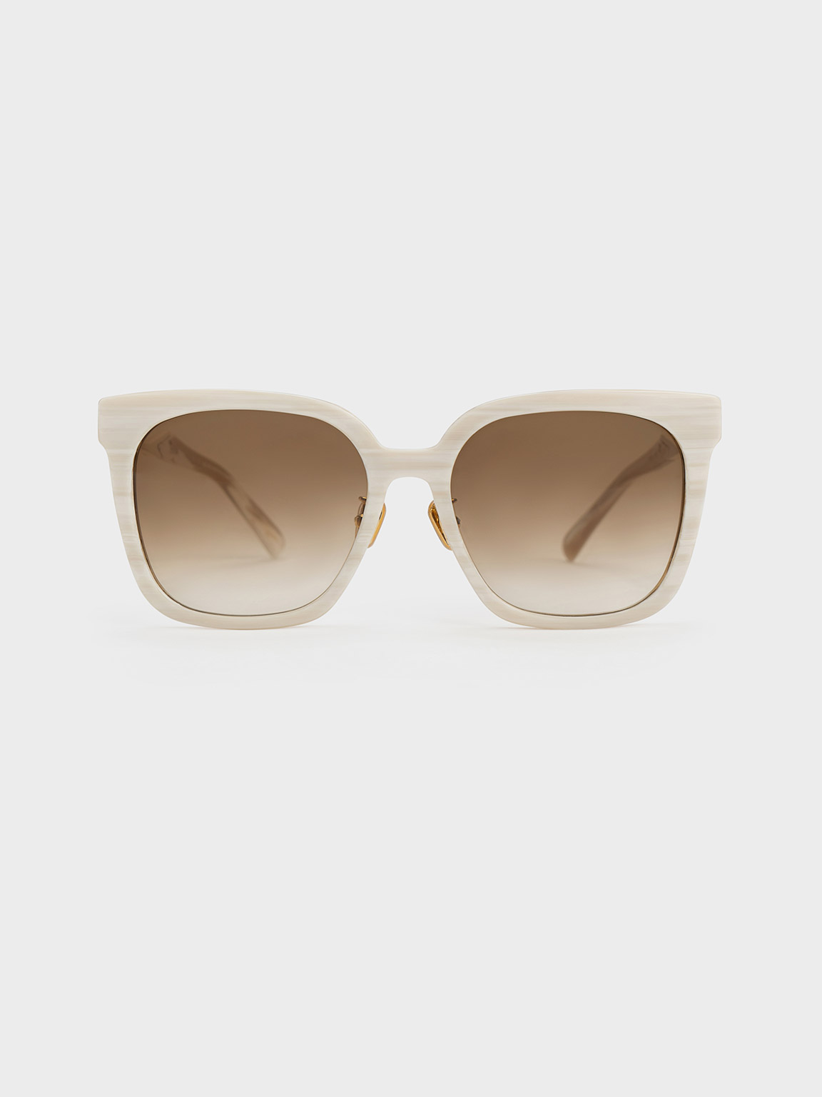 Orange Recycled Acetate Chain-Link Sunglasses - CHARLES & KEITH US