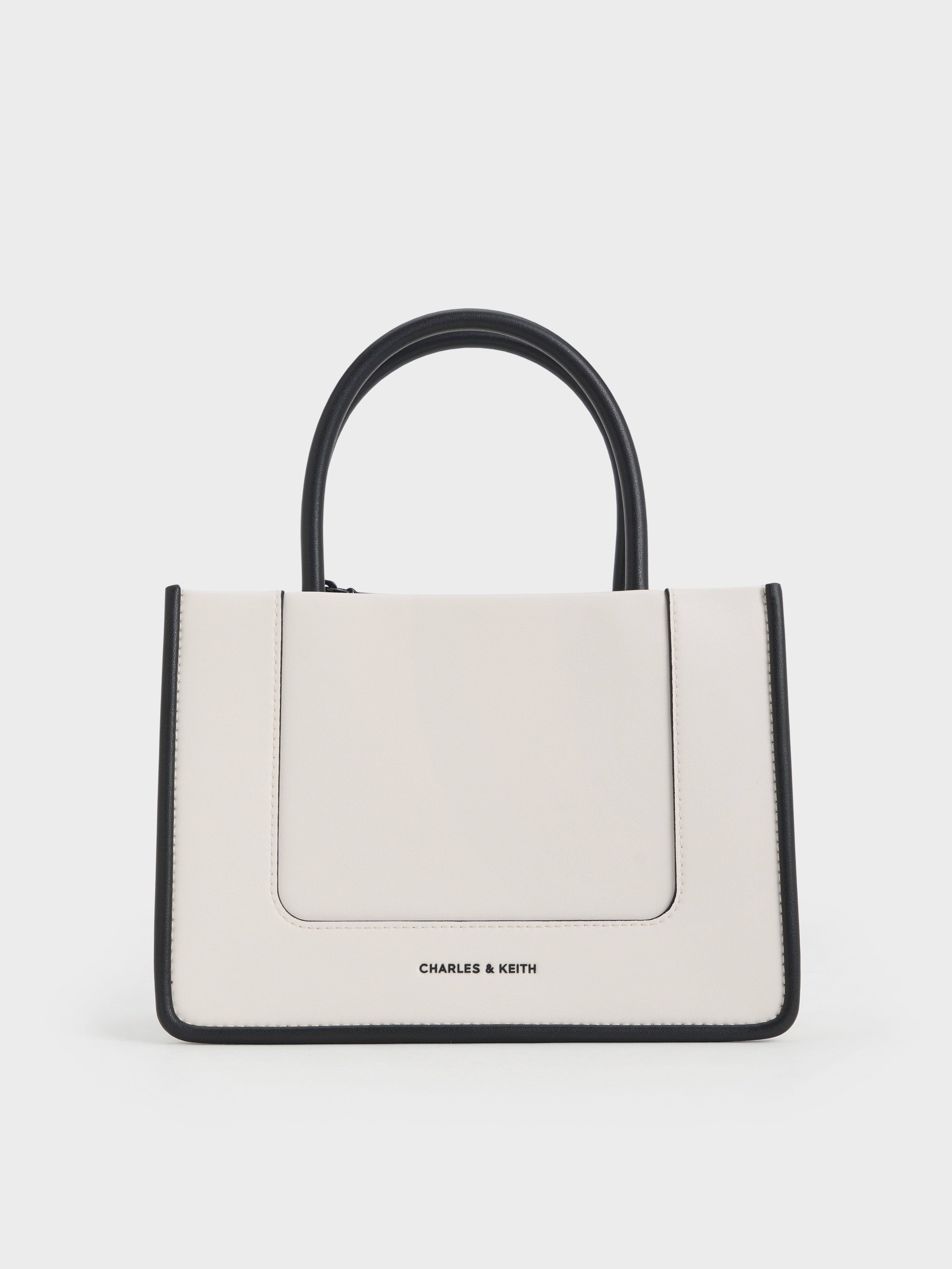 Cream Mini Daylla Tote Bag - CHARLES & KEITH US