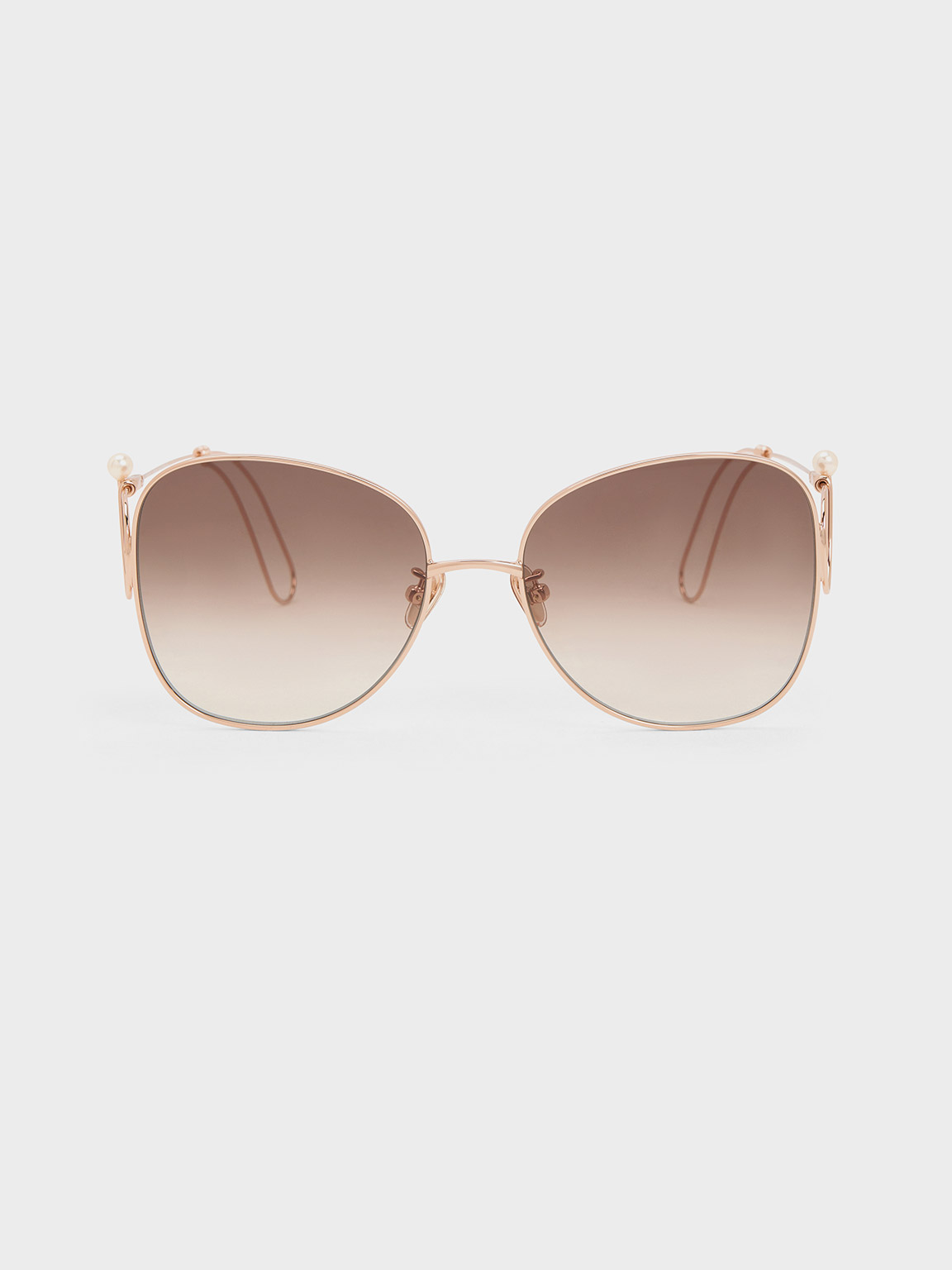 Orange Recycled Acetate Chain-Link Sunglasses - CHARLES & KEITH US