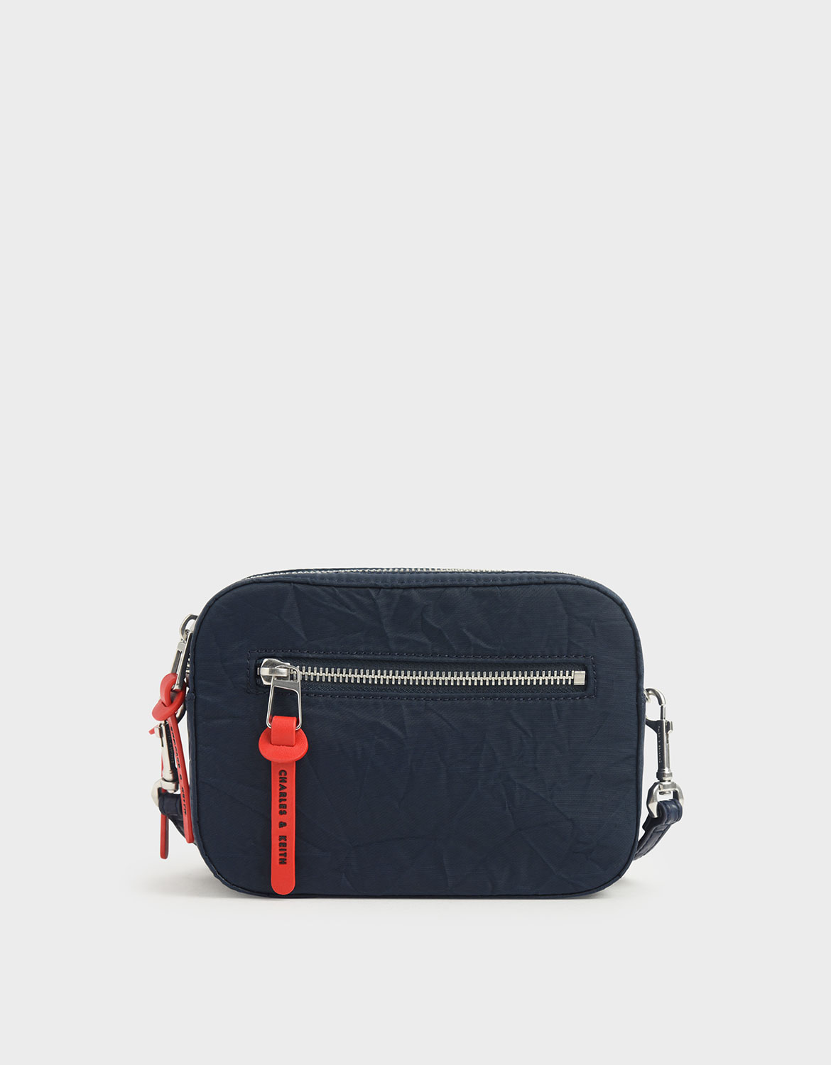 charles keith nylon strap crossbody bag