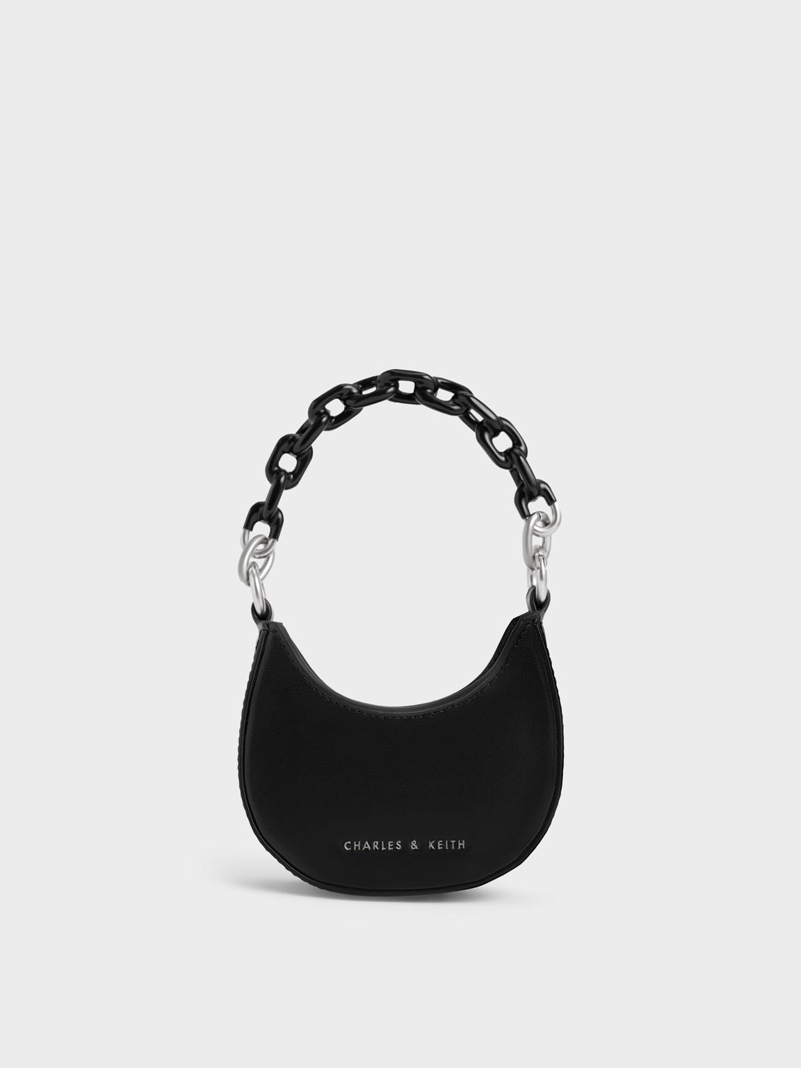 Black Koi Chain Handle Mini Bag | CHARLES & KEITH
