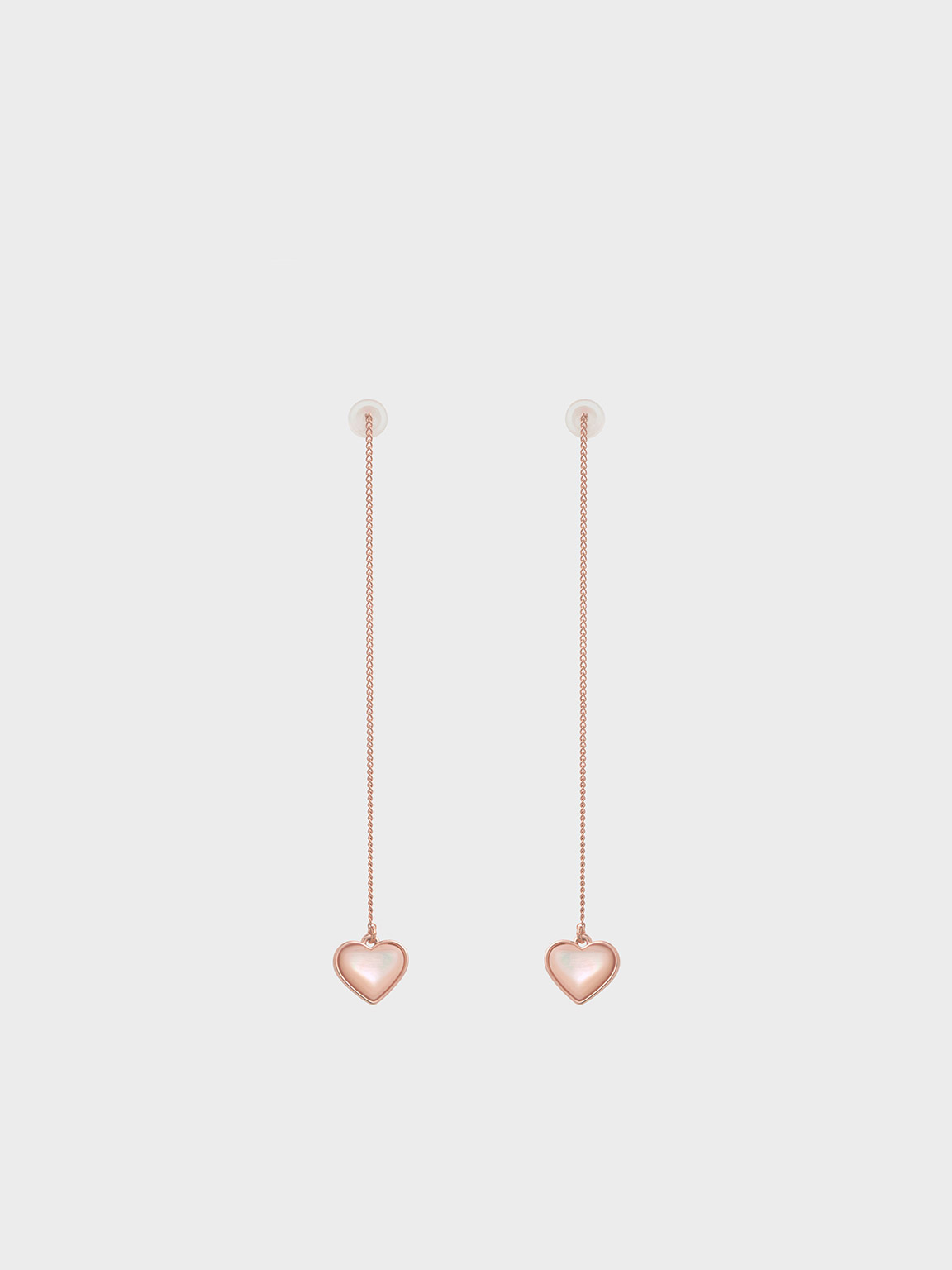 Rose Gold Annalise Clover Heart Necklace - CHARLES & KEITH US