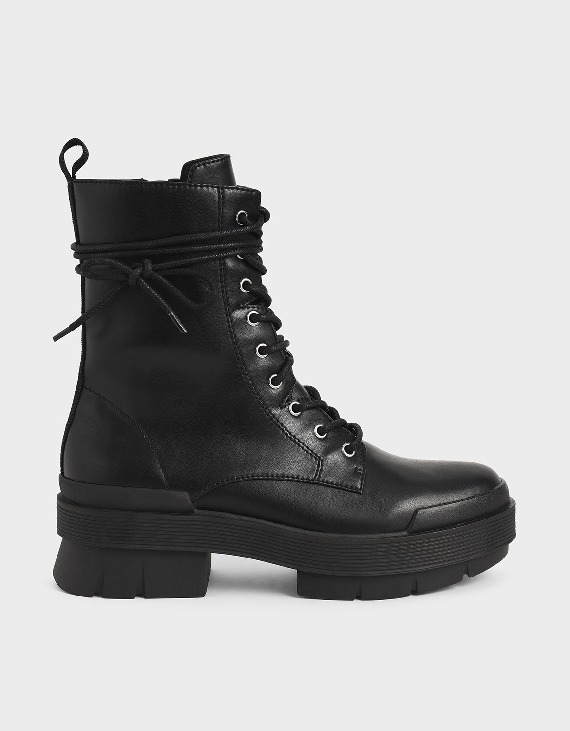 combat boots 2 inch heel