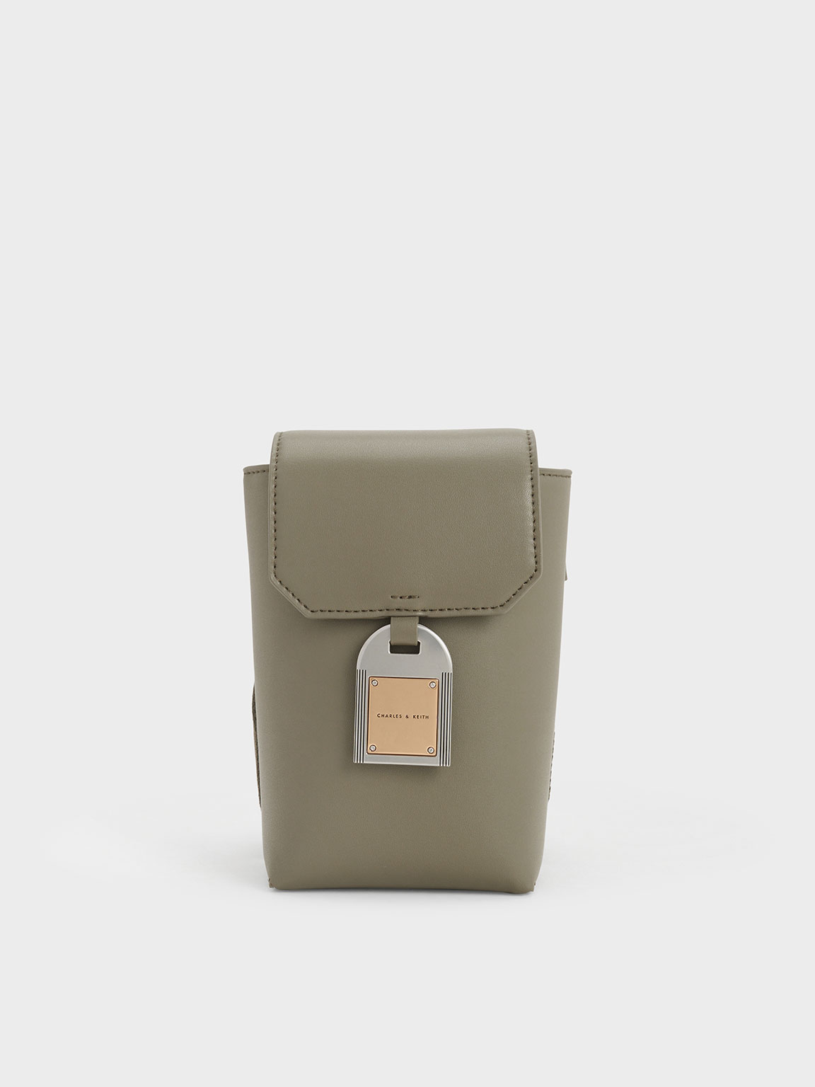 Dkny Women's Micro Crossbody Bag With Cardholder In Khaki/white