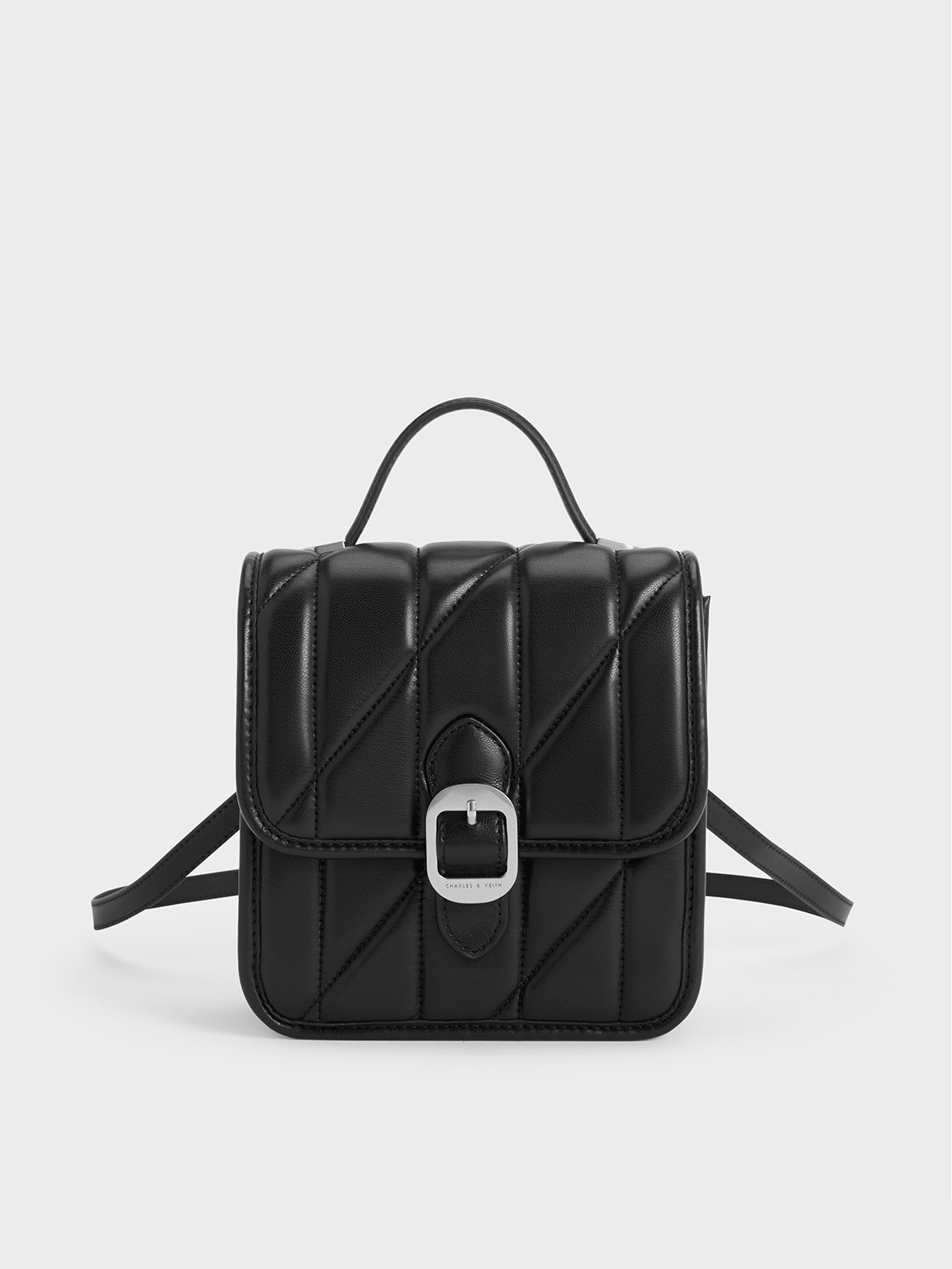 charles and keith leather backpack