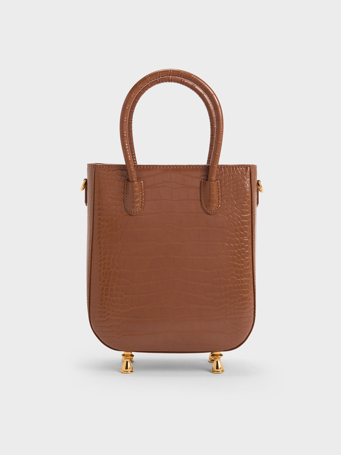 Charles & Keith + Astra Canvas Tote Bag – Chocolate