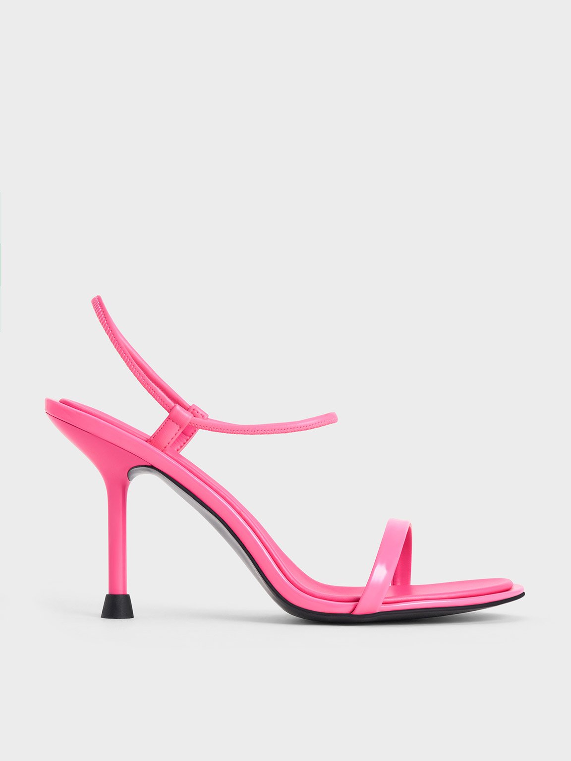 Pink Stiletto-Heel Ankle-Strap Pumps - CHARLES & KEITH US