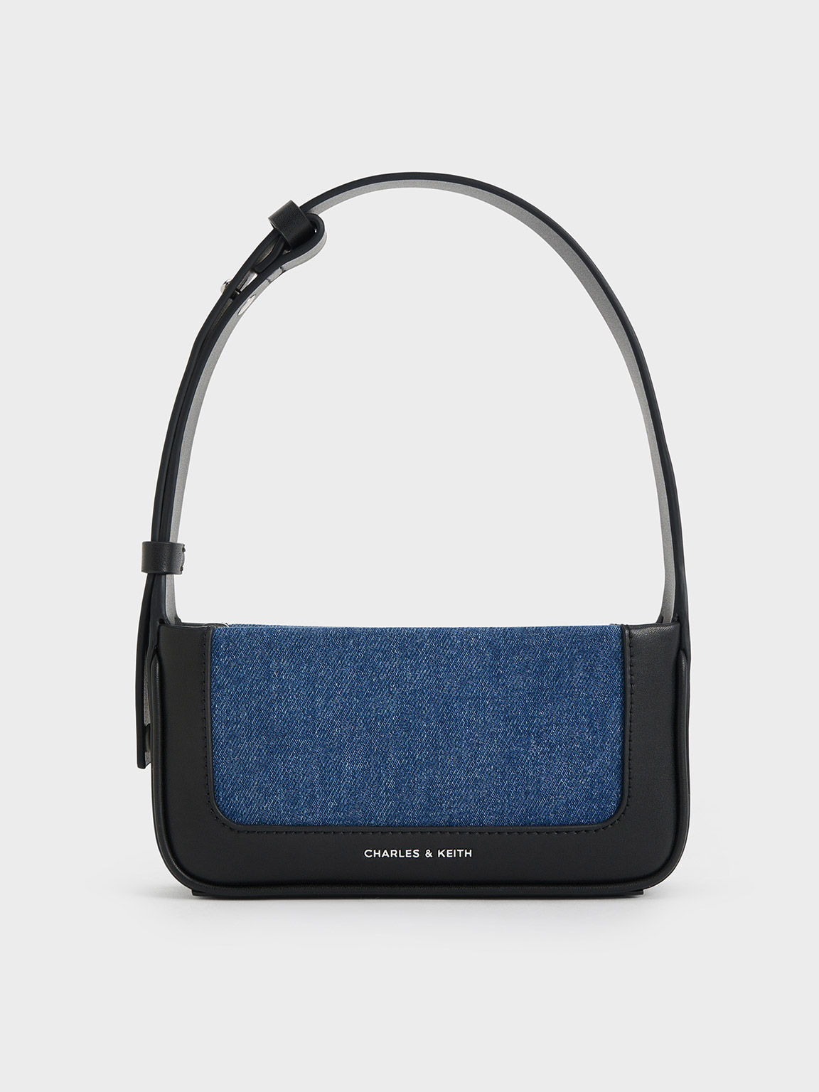 Blue Daylla Denim Shoulder Bag - CHARLES & KEITH International