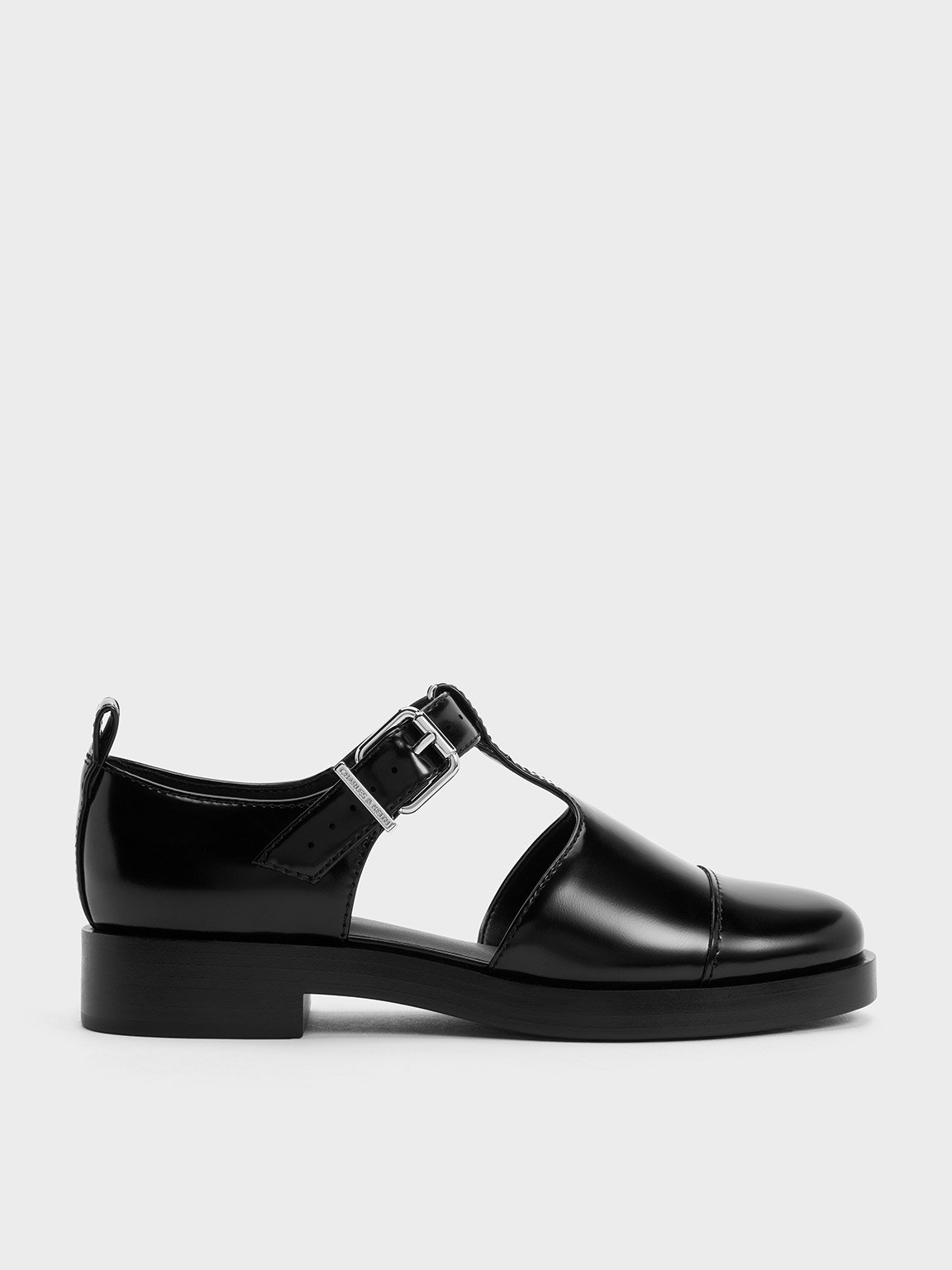 Black Box Charly T-Bar Buckled Sandals - CHARLES & KEITH SG