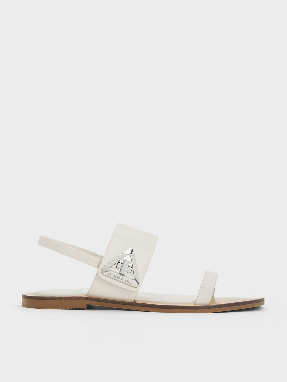 Black Horsebit Back Strap Sandals - CHARLES & KEITH US