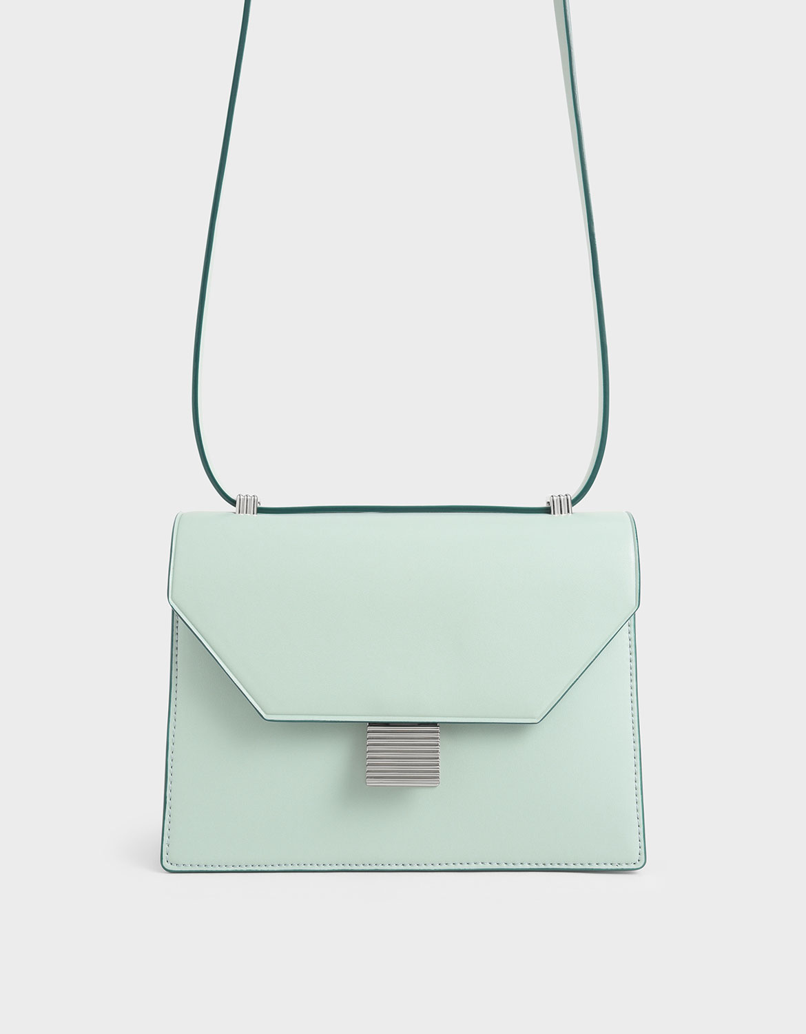 charles and keith sage green bag