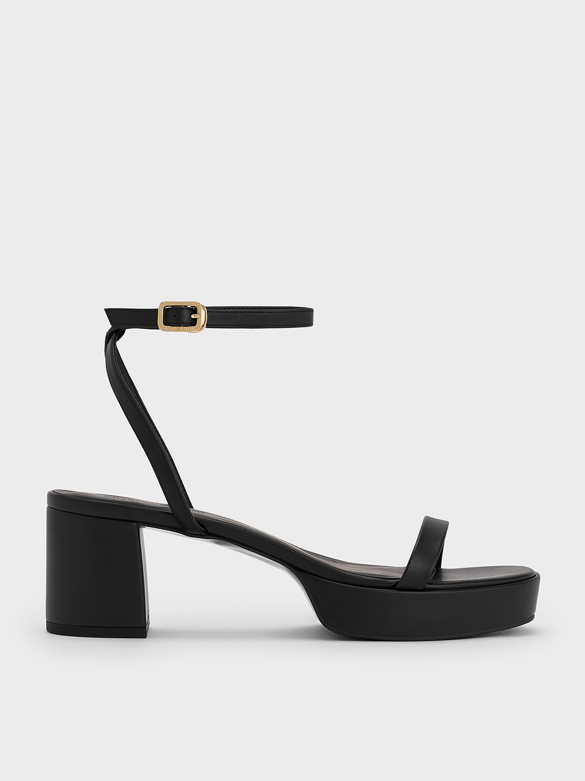 Black t strap sandal heel hotsell