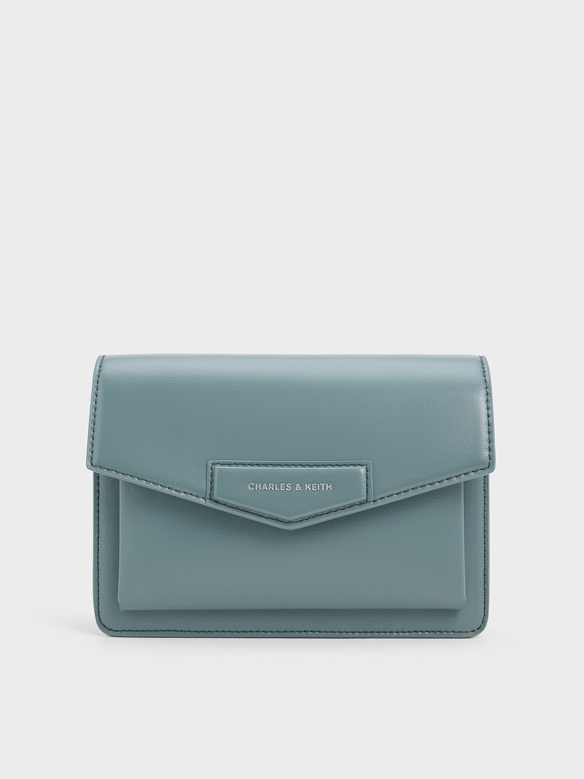 Slate Blue Adelie Envelope Crossbody Bag - CHARLES & KEITH International