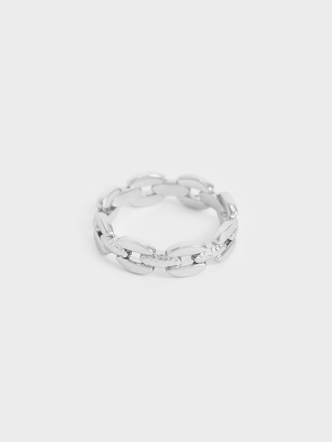 Silver Chain-Link Ring | CHARLES & KEITH