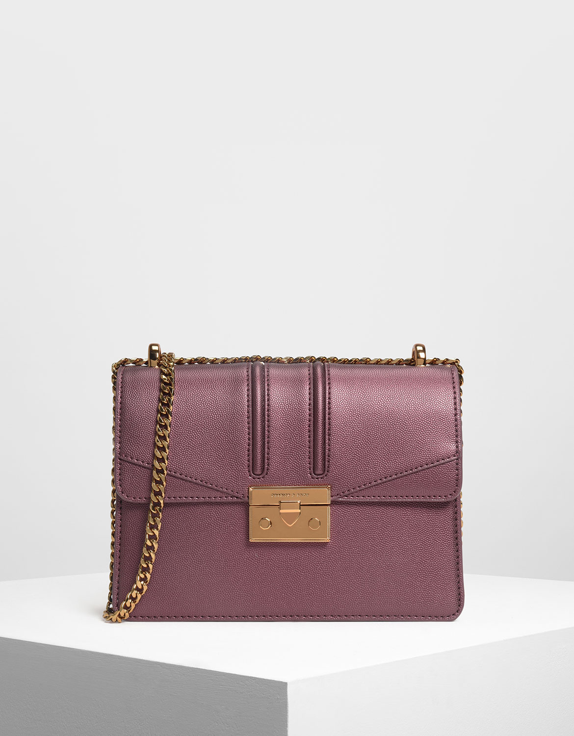 charles and keith prune bag