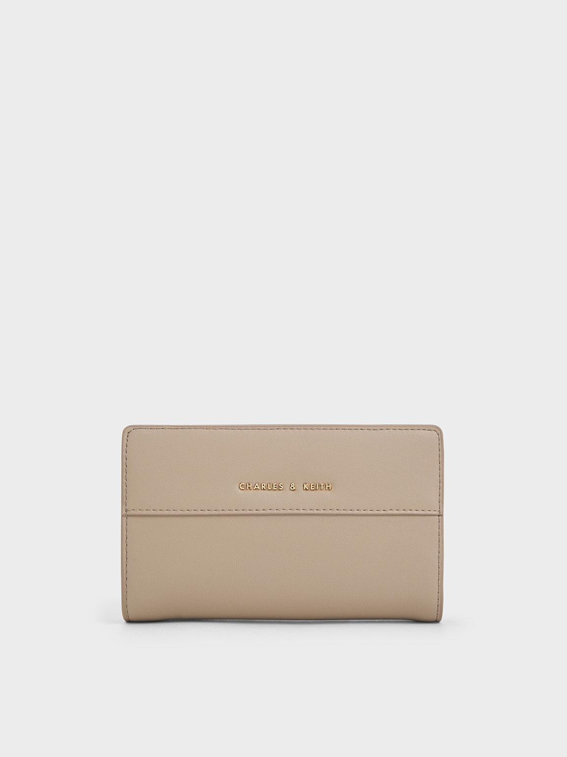 Black Snap Button Mini Short Wallet - CHARLES & KEITH US