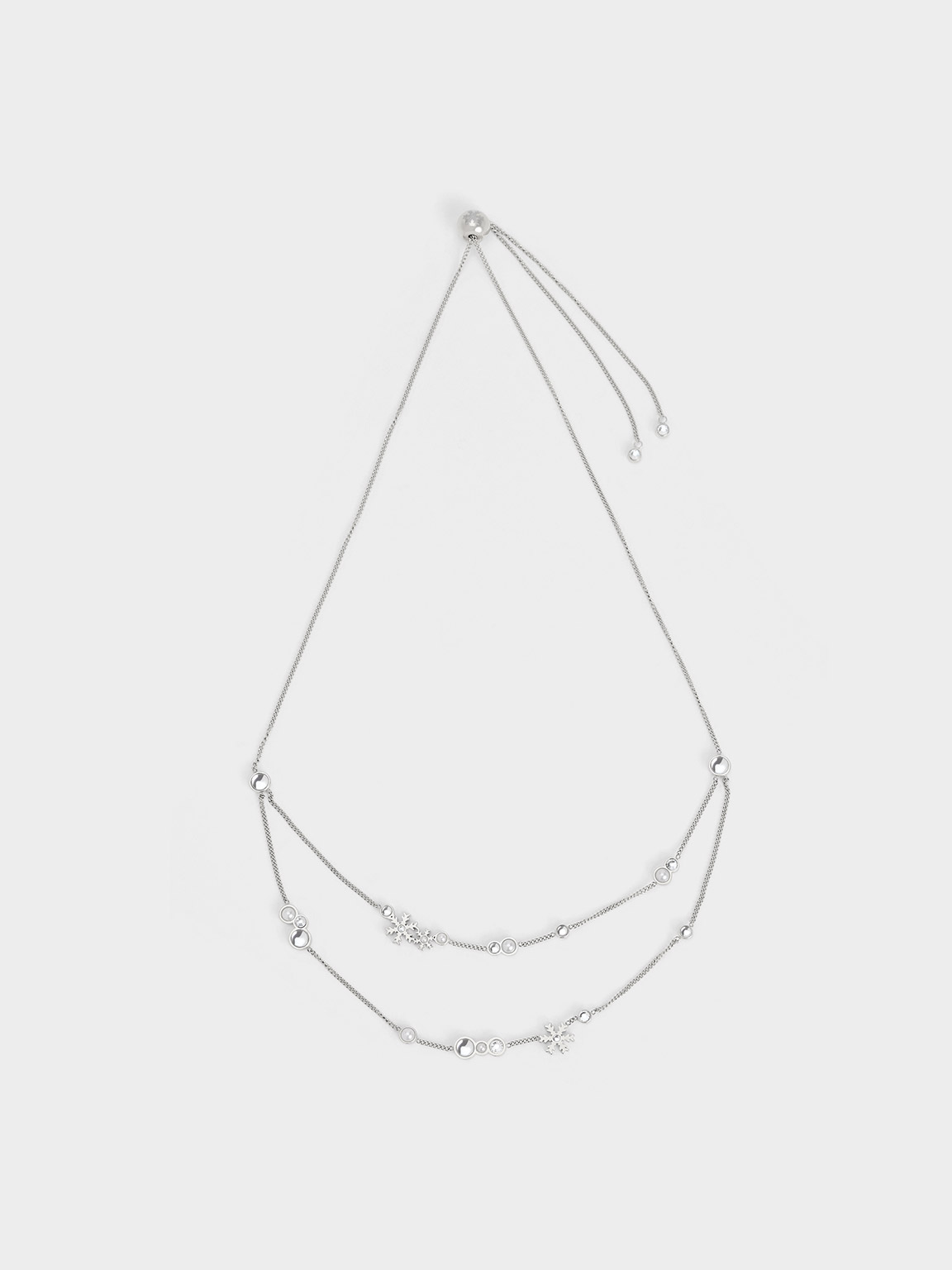 Silver Gabine Chain-Link Choker Necklace - CHARLES & KEITH US